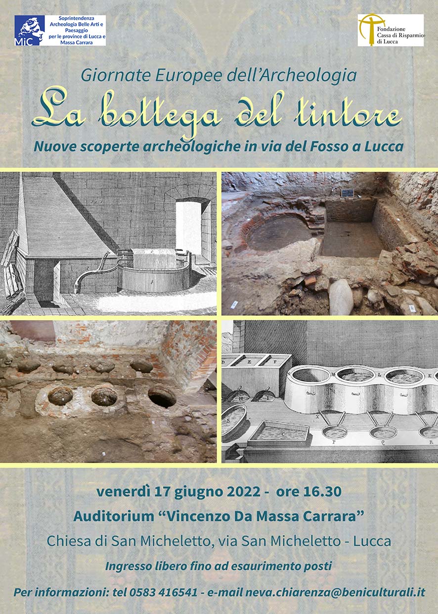 La bottega del tintore. Nuove scoperte archeologiche in Via del Fosso a Lucca